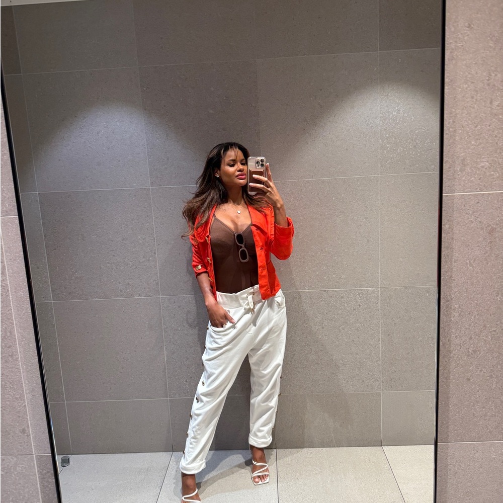 Stylist BALMAN White Pants